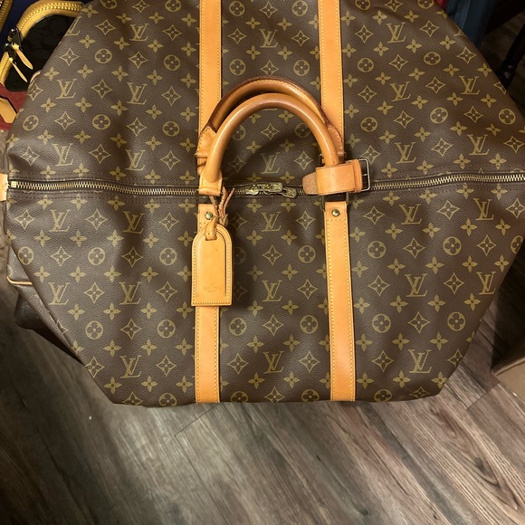 100% Authentic Louis Vuitton Monogram Canvas Keepall 60 Boston Bag - Picture 3 of 4